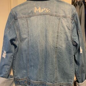 Denim Jacket with Embroidered Detail
